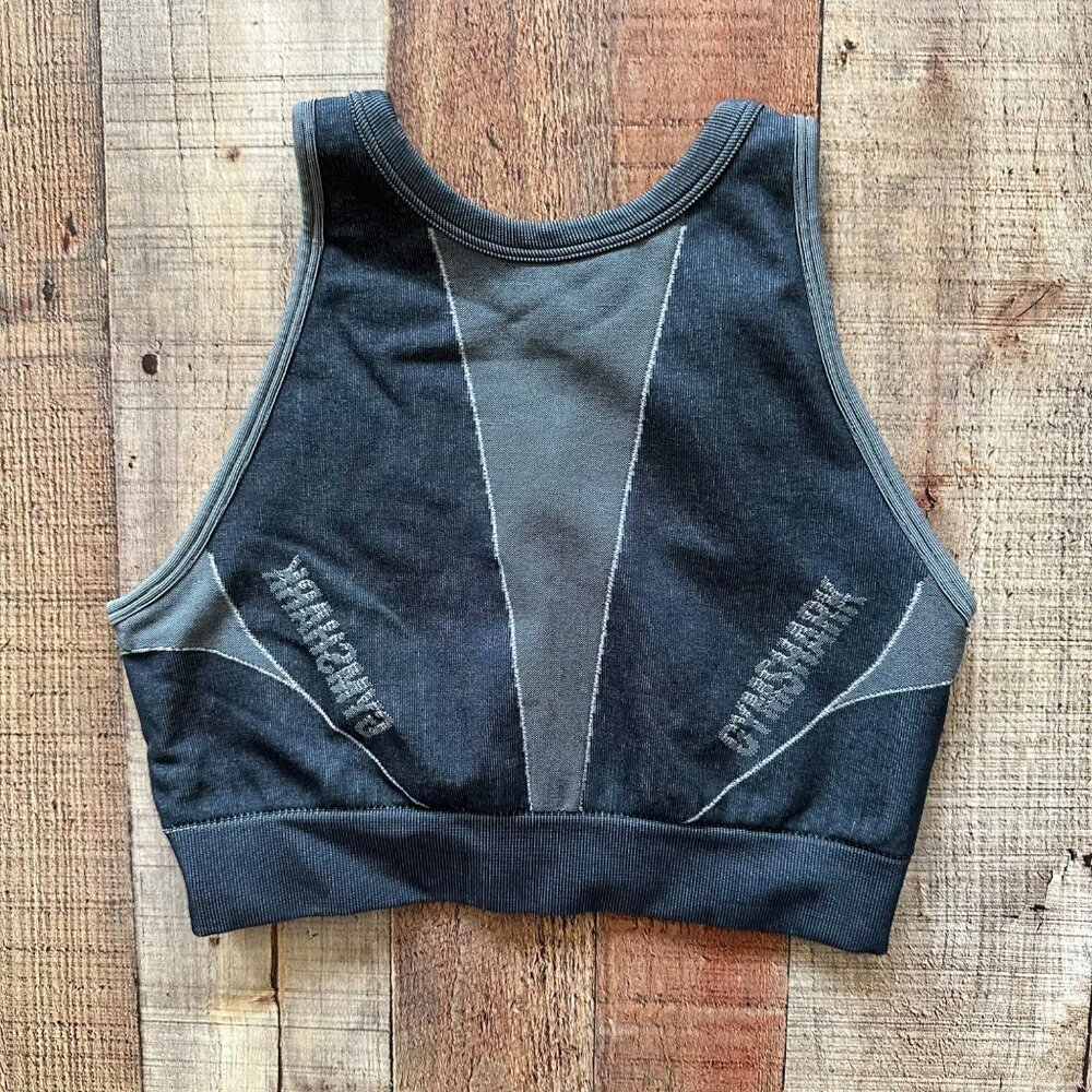 Gym Shark Grey Sports Bra Medium Support Racerback Size Small